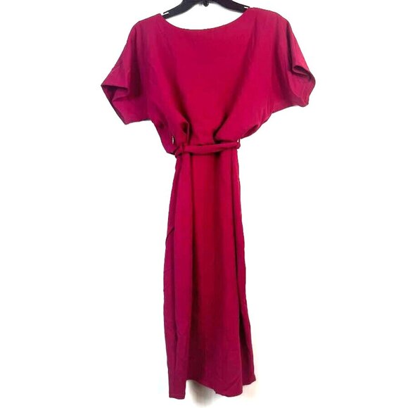 Kensie Womens 4 Scarlet Red Bouson Wrap Sheath Tie Waist Dress Retag BE86 - Picture 5 of 7